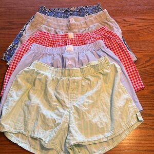 5 pair Ecote colsie stars above lounge shorts all size medium #265